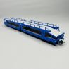 Wagon porte autos articulé Laeks, Brambles, SNCF, Ep IV - JOUEF HJ6267 - HO 1/87