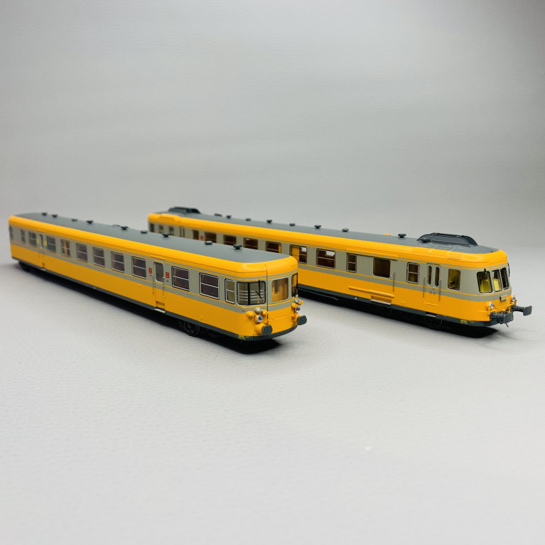Rame RGP 2 - X 2706, Orange 432 et Béton, Bordeaux, SNCF, Époque IV - REE MB175 - H0 1/87