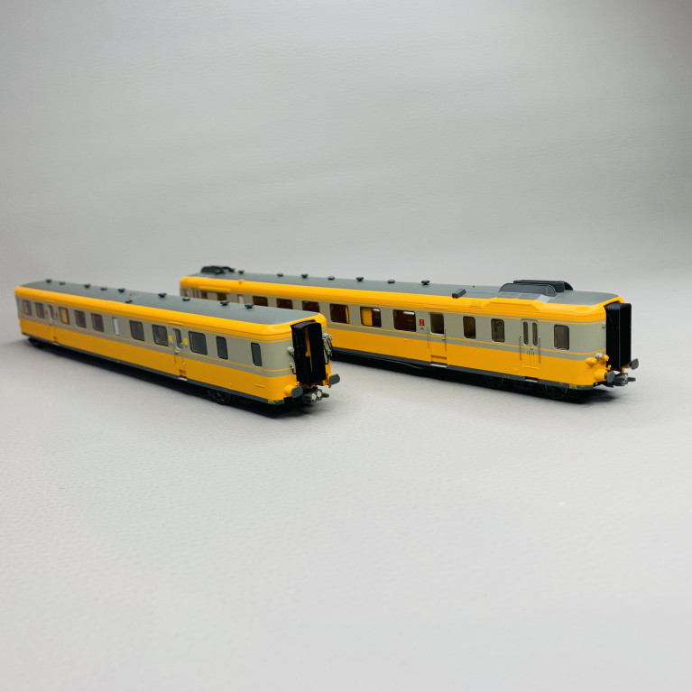 Rame RGP 2 - X 2706, Orange 432 et Béton, Bordeaux, SNCF, Époque IV - REE MB175 - H0 1/87