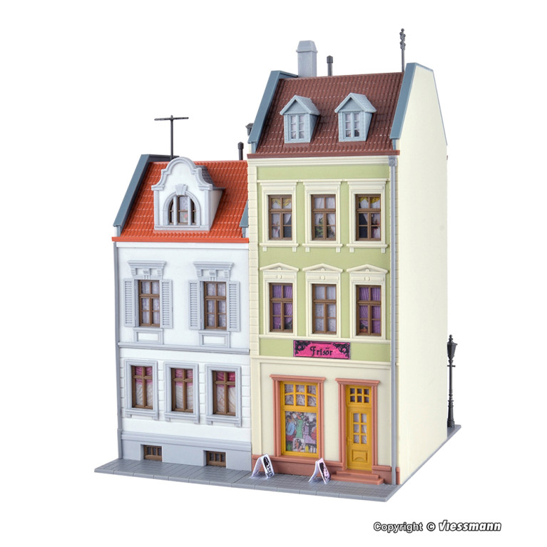 2 maisons de ville sans commerces - KIBRI 38384 - HO 1/87