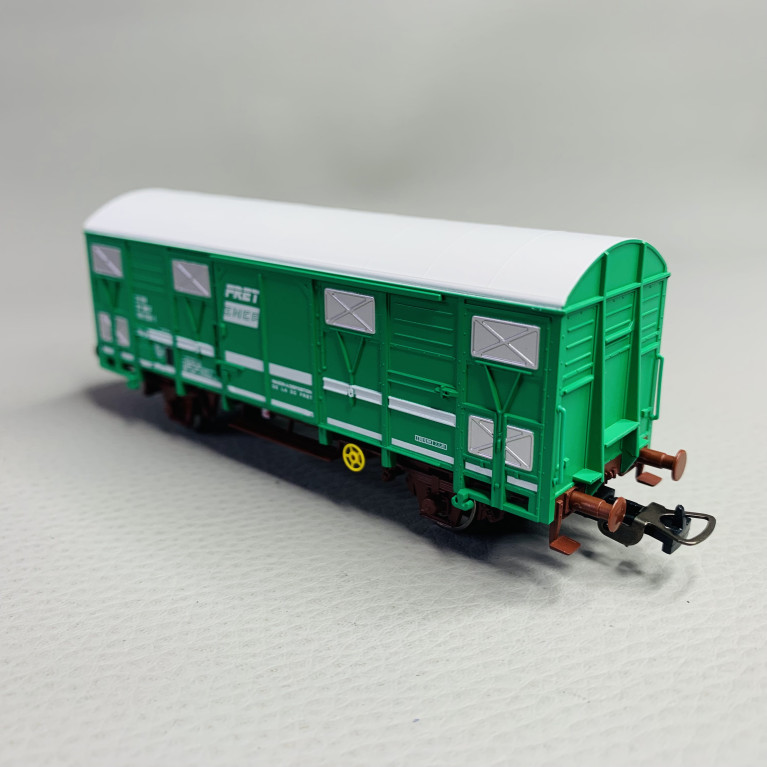 Wagon couvert Ghs 69 FRET, SNCF, Ep IV - PIKO 97121 - HO 1/87