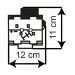 Grande maison à étage avec dépendance - KIBRI 38162 - HO 1/87