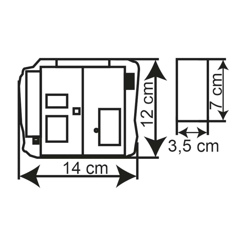 Maison à étage avec garage et Pergola - KIBRI 38748 - HO 1/87