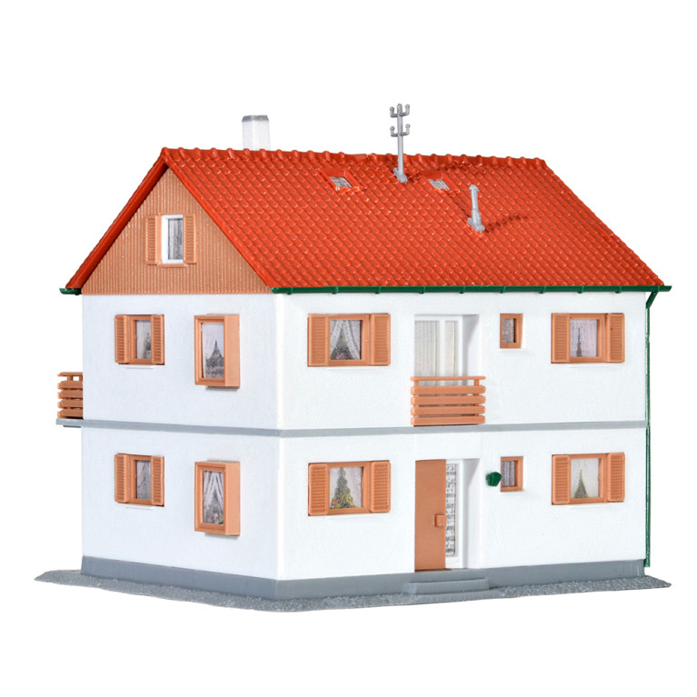 Maison avec étage et balcon - KIBRI 38723 - HO 1/87