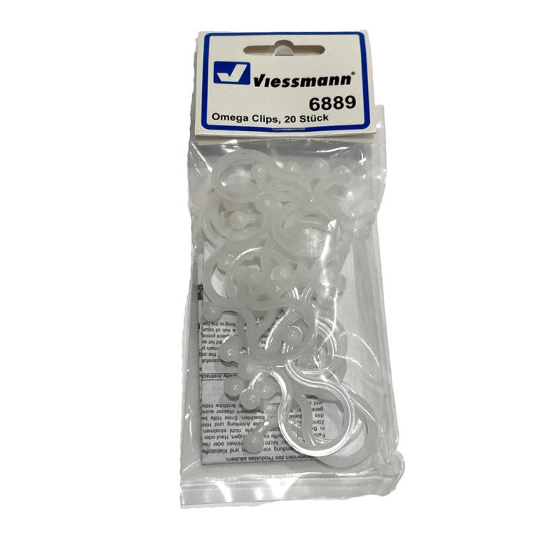 20 serre fils "Omega Clips" jusqu'à diamètre de 17 mm - VIESSMANN 6889 - HO 1/87