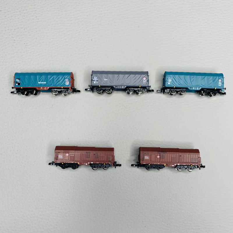 Coffret de 5 de wagons marchandises, SNCB, Ep VI - MARKLIN 86358 -Z 1/220