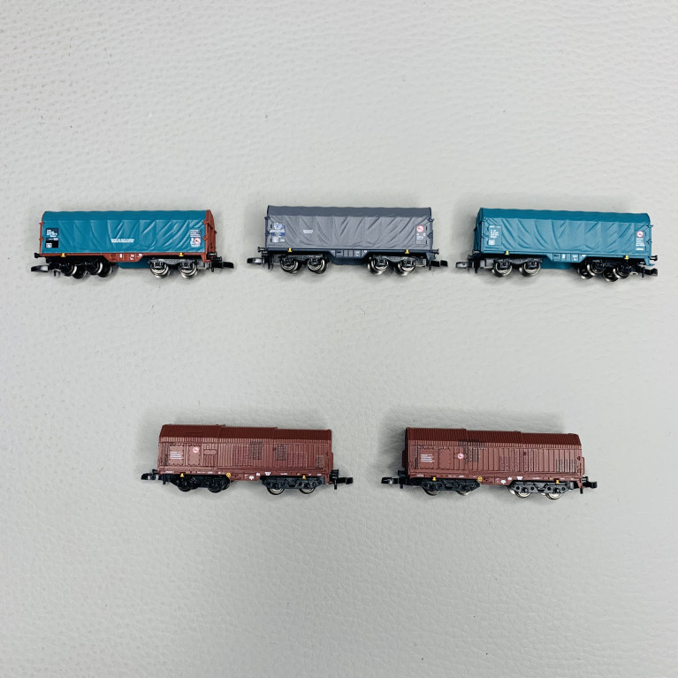 Coffret de 5 de wagons marchandises, SNCB, Ep VI - MARKLIN 86358 -Z 1/220