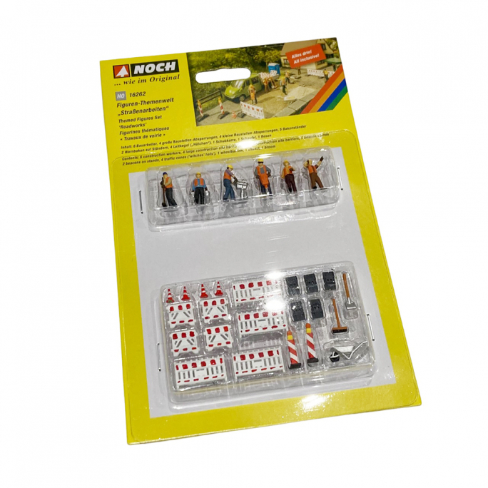 6 personnages avec accessoires des travaux public - NOCH 16262 - HO 1/87