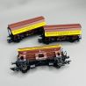 Coffret de 3 wagons à toit pivotant Tdgs, DB, Ep IV - MARKLIN 46335 - HO 1/87