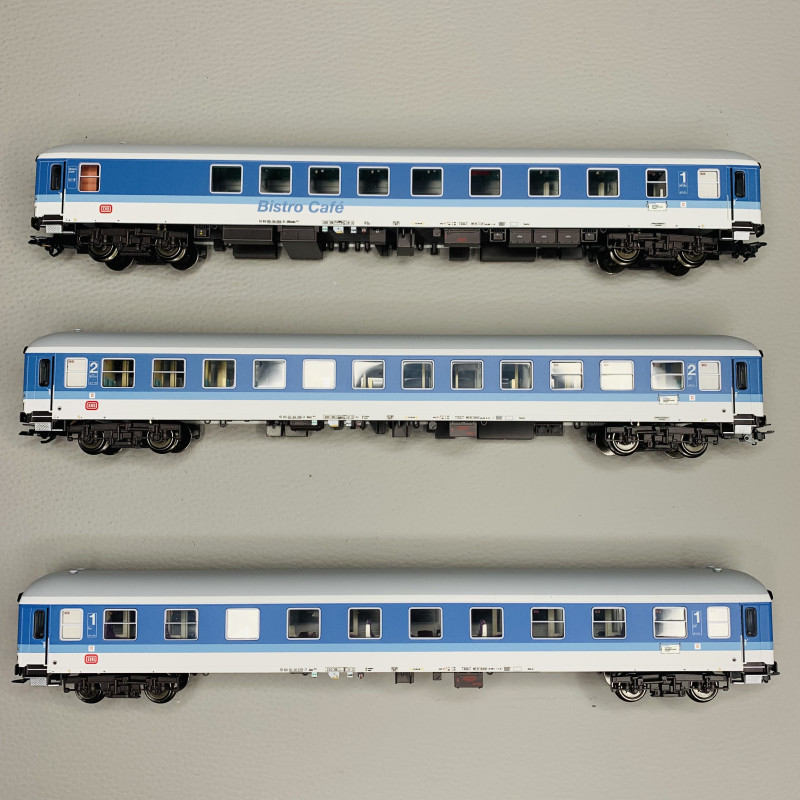 Coffret de 3 voitures voyageurs InterRegio, DB, Ep V - MARKLIN 43900 - HO 1/87