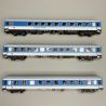 Coffret de 3 voitures voyageurs InterRegio, DB, Ep V - MARKLIN 43900 - HO 1/87