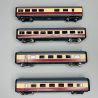 Voitures intermédiaires pour automotrices à turbine à gaz classe 602, DB, Ep IV - ROCO 6220003 - HO 1/87