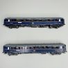 Set de 1 wagon lit & 1 wagon restaurant CIWL Nord Express 1936, CIWL, Ep II - ModelsWorld MW1001-1 - HO 1/87