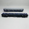 Set de 1 wagon lit & 1 wagon restaurant CIWL Nord Express 1936, CIWL, Ep II - ModelsWorld MW1001-1 - HO 1/87