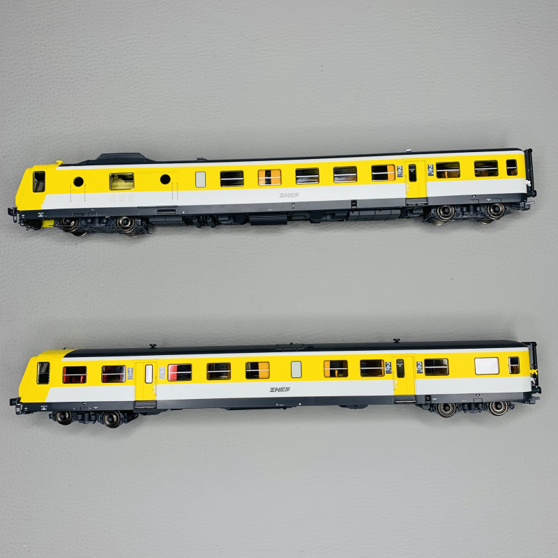 Autorail RGP 1 X-2722 Jaune Moderne, Lyon-Vaise, SNCF, Époque V - REE MB192 - H0 1/87