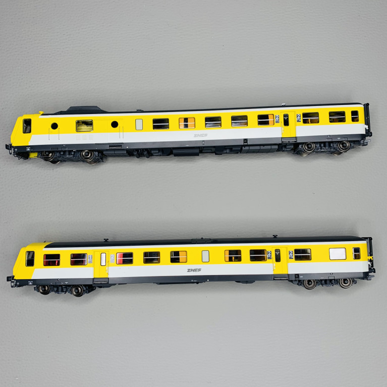 Autorail RGP 1 X-2722 Jaune Moderne, Lyon-Vaise, SNCF, Époque V - REE MB192 - H0 1/87