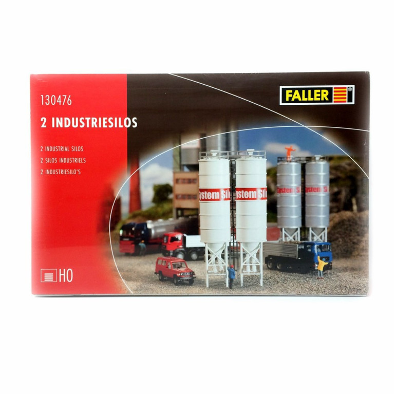 2 silos industriels-HO-1/87-FALLER 130476
