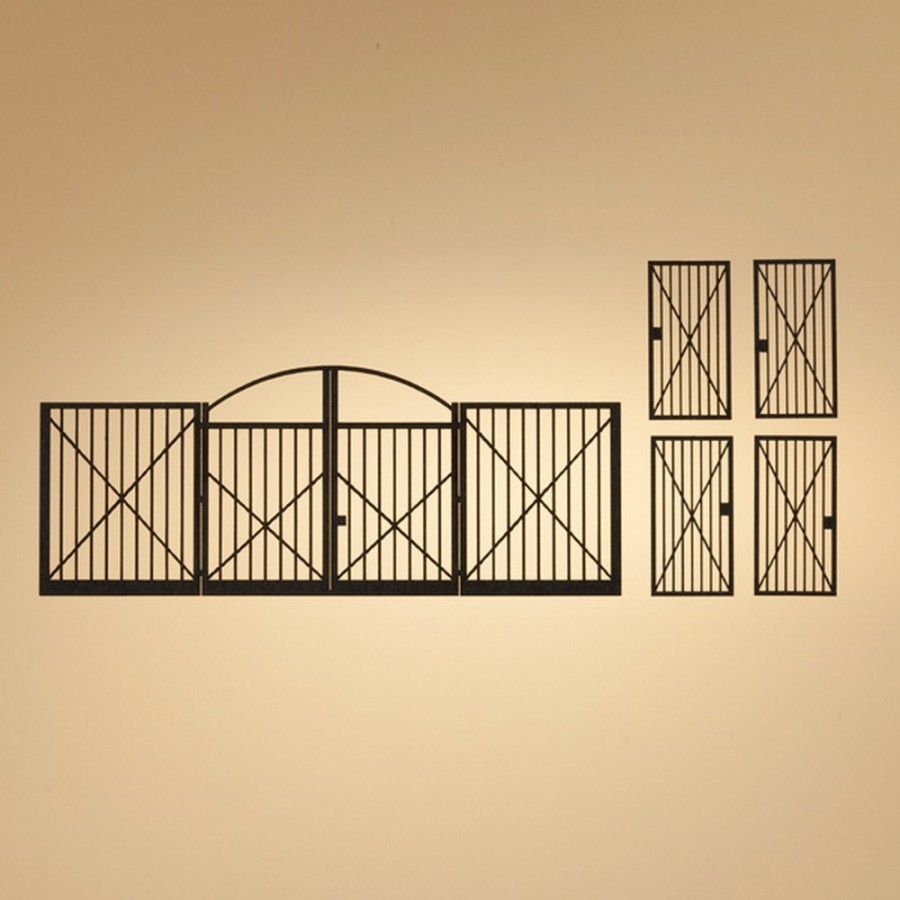 1 portail et 4 portillons pour maquette-HO-1/87-AUHAGEN  80208