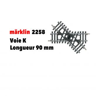 Croisement 90 mm Voie K - MARKLIN 2258 - HO 1/87