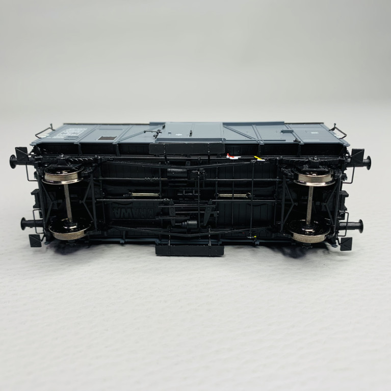 Wagon couvert 2 essieux type KF, "Europ", Sncf, Ep III - BRAWA 50739 - HO 1/87