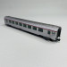 Voiture inox TEE "Cisalpin" Paris - Milan, Sncf, Ep IV - ARNOLD HN4442 - N 1/160