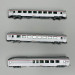 3 voitures inox TEE "Cisalpin" Paris - Milan, Sncf, Ep IV - ARNOLD HN4441 - N 1/160