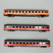 Coffret de voitures de voyageurs 2e classe de l'EuroCity, ÖBB, Ep IV-V - ARNOLD HN4391 - N 1/160