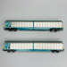 2 wagons à parois coulissantes Habillss livrée XMPR, FS, Ep V - VI - RIVAROSSI HR6598 - HO 1/87