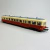 Remorque d'Autorail ZS 17115 rouge/crème/gris, 2ème classe, SNCF, Ep III - R37 41251 - HO 1/87