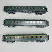 Set de 3 voitures OCEM parois-lisses A8myfi, B10myfi & B10myfi, SNCF, Ep IIId - ModelsWorld MW40941 - HO 1/87