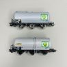 2 wagons citerne 3 essieux, "BP, Sncf, Ep IV - JOUEF HJ6247 - HO 1/87