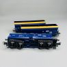 3 wagons autodéchargeurs à 4 essieux série Fals, PKP Cargo, Ep VI - RIVAROSSI HR6589 - HO 1/87