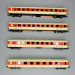 Coffret 4 voitures voyageurs n°1 : « Jaffa-Express », ÖBB, Ep IV - ROCO 6200026 - HO 1/87