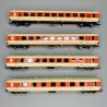 Coffret 4 voitures voyageurs n°1 : « Jaffa-Express », ÖBB, Ep IV - ROCO 6200026 - HO 1/87