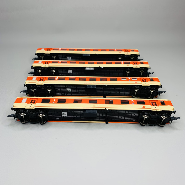 Coffret 4 voitures voyageurs n°1 : « Jaffa-Express », ÖBB, Ep IV - ROCO 6200026 - HO 1/87