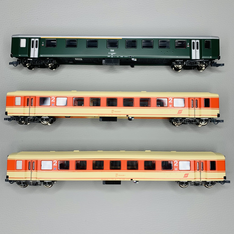 Coffret 3 voitures voyageurs n°2 : « Jaffa-Express », ÖBB, Ep IV - ROCO 6200027 - HO 1/87