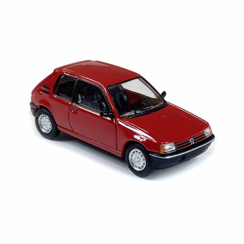 1/43 Peugeot 205 XR Rouge Ecarlate dans sa boite vitrine MINICHAMPS - Collection