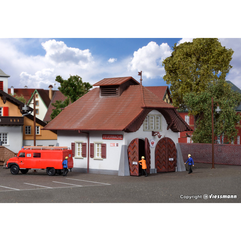 VOLLMER 43759 Caserne de pompiers, Modélisme ferroviaire - Échelle 1:87
