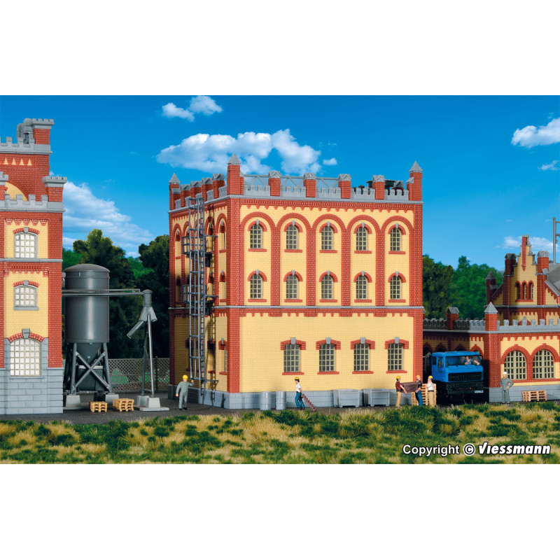 Bâtiment Industriel Faller Avec Cheminée - Échelle HO 1/87 - Réf 191796