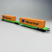 Wagon porte-conteneurs double, SETG, Ep VI - ROCO 77370 - HO 1/87