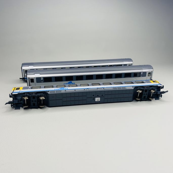 3 voitures Cisalpino, CEI, Ep V-VI - ROCO 6200032 - HO 1/87