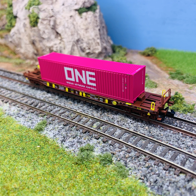 825501 Coffret de 2 wagons porte-conteneurs des CFF
