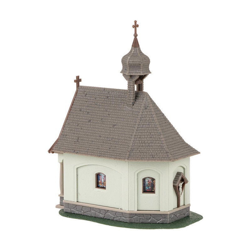 2 chalets et une église en hivers - FALLER 190142 - HO 1/87