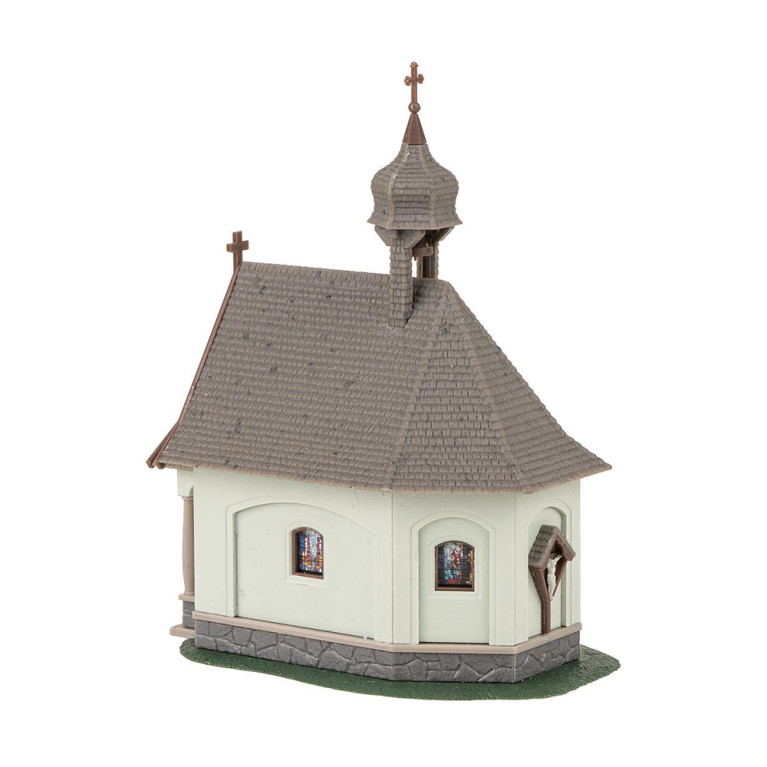 2 chalets et une église en hivers - FALLER 190142 - HO 1/87
