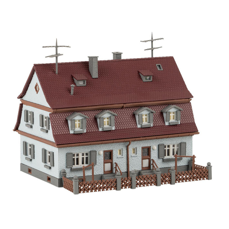 2 maisons jumelées de lotissement - FALLER 232162 - N 1/160 2 maisons jumelées de lotissement - FALLER 232162 - N 1/160