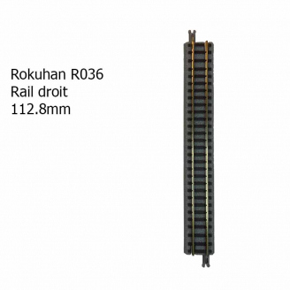Rail droit avec ballast, 112.8 mm -  ROKUHAN R036 (7297036) - Z 1/220