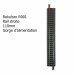 Rail droit avec ballast, gorge d'alimentation, 110 mm -  ROKUHAN R001 (7297001) - Z 1/220