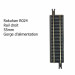 Rail droit avec ballast, gorge d'alimentation, 55 mm -  ROKUHAN R024 (7297024) - Z 1/220