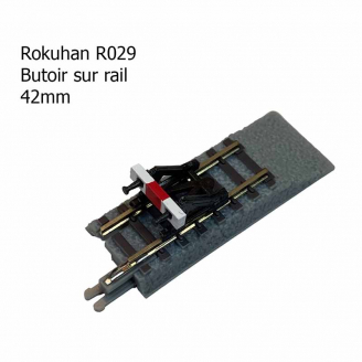 Rail droit avec butoir, 42 mm -  ROKUHAN R029 (7297029) - Z 1/220