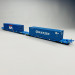 Wagon porte-conteneurs Sffggmrrss36 "APL / HANJIN", AAE, Ep VI - BRAWA 48110 - HO 1/87